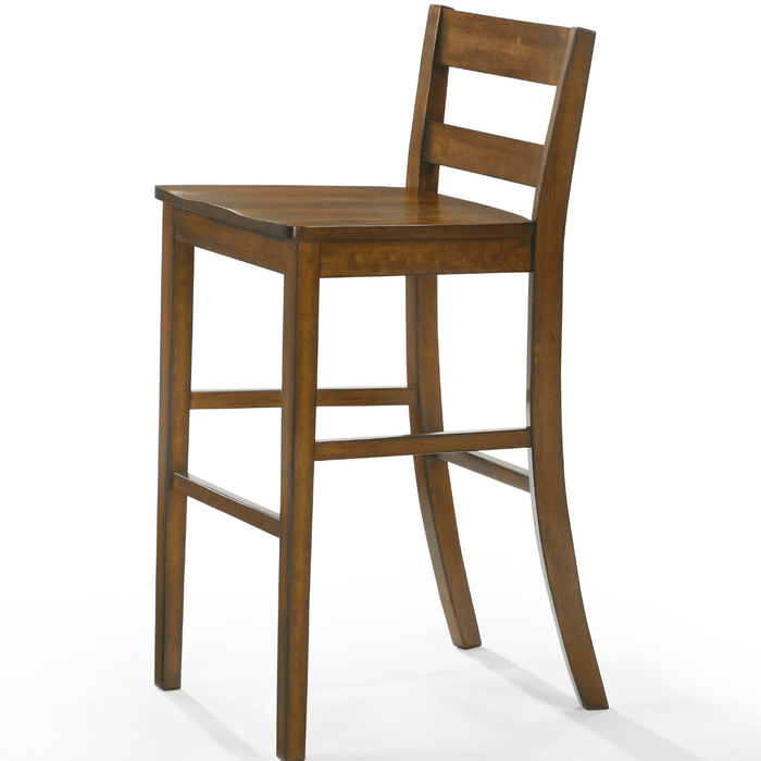 Siesta Black Walnut Twin Desk Murphy Cabinet & Chair - Angled side view of chair