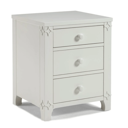 Brussels Chest of Drawers White - Angled view
