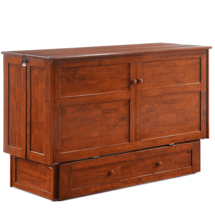 Clover Queen Murphy Cabinet Bed Cherry - Front view closed