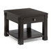 Essex Side Table with Magazine Shelf Black - Angled view